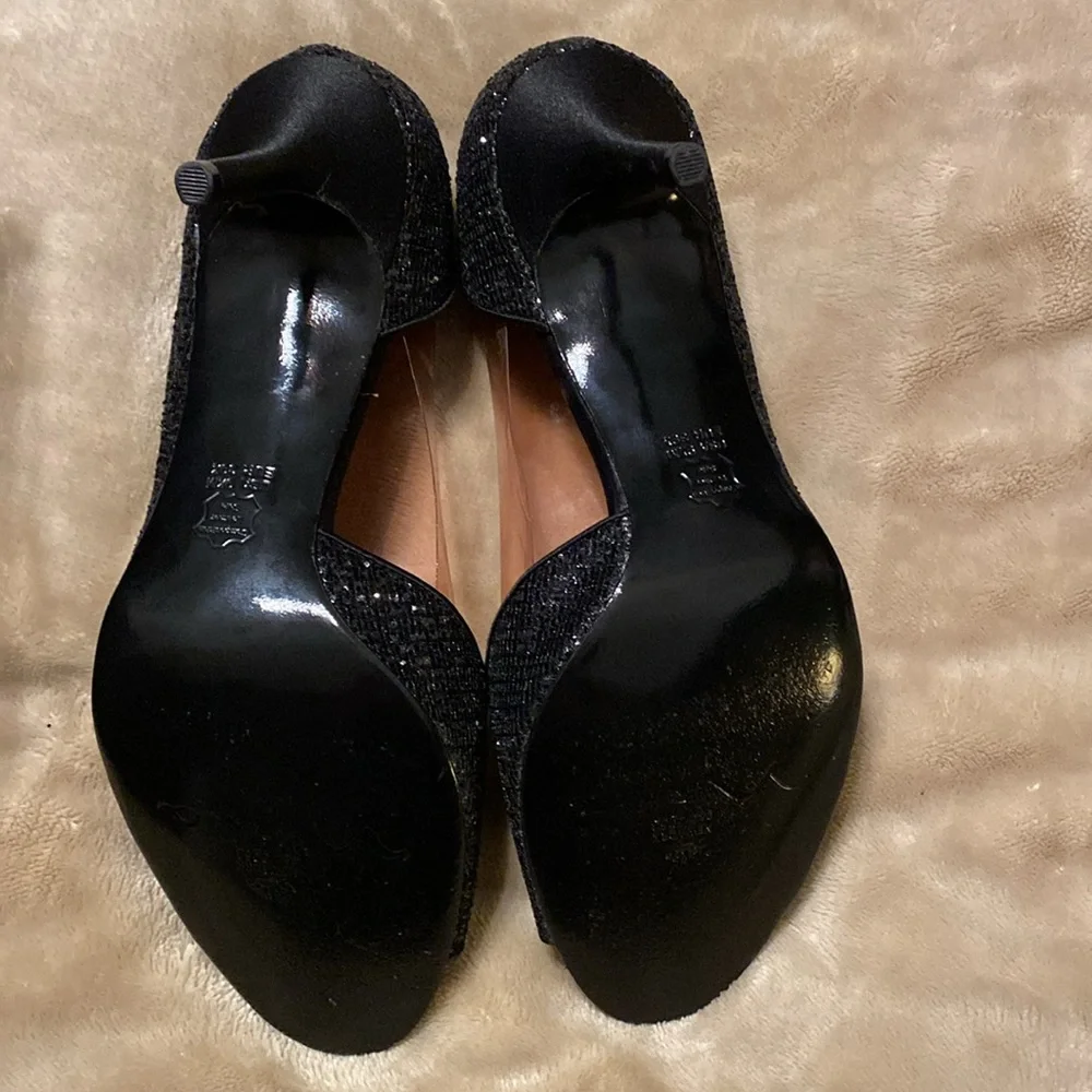Nina Black Glitter Shoes New With Box - Picture 5 of 9